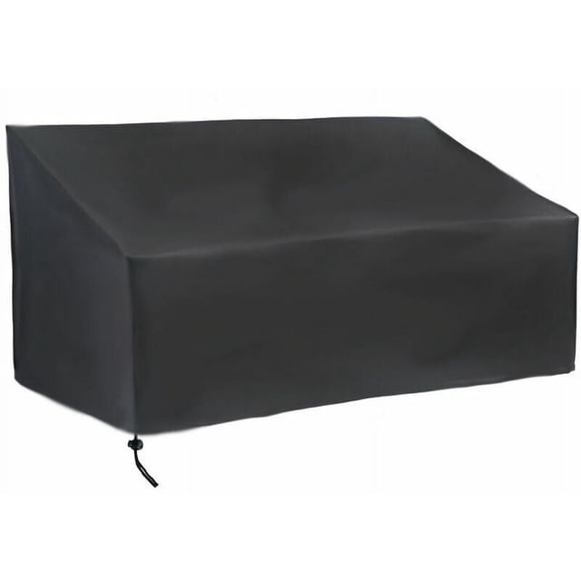 Elegante funda para banco de patio al aire libre, tela de poliéster de alta densidad impermeable, ajuste universal para la mayoría de los bancos