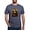 Heather Navy, variant on CafePress - Pandemic Mona Lisa T Shirt - Mens Tri-blend T-Shirt