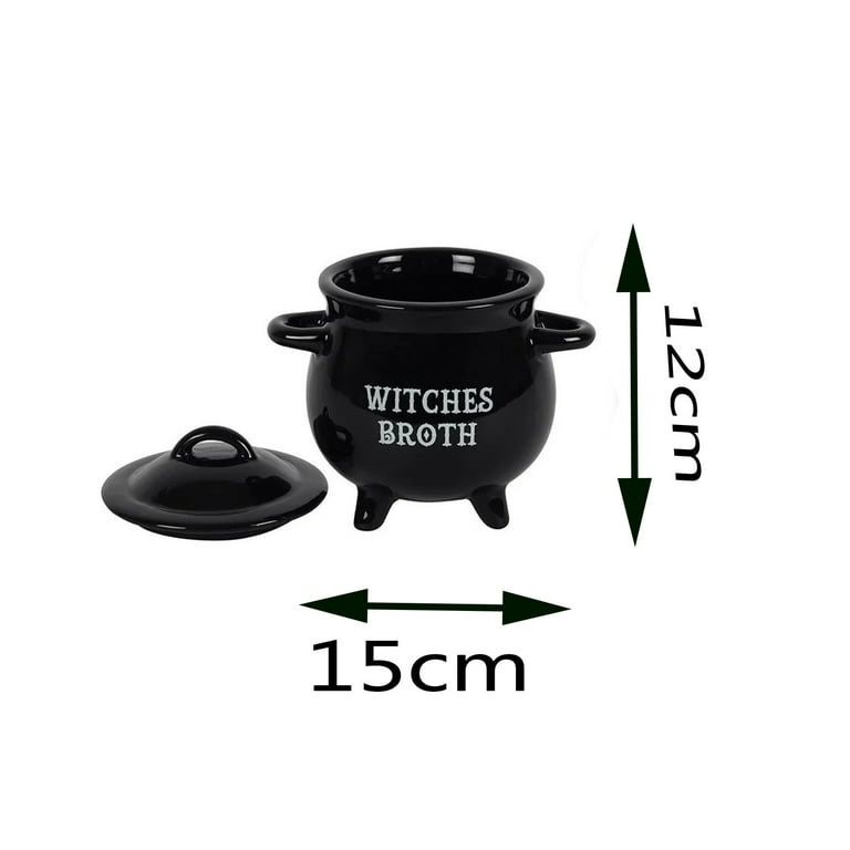 Bowl Witches Broth Cauldron With Spoon Resin Hocus Pocus Quote Halloween Bowl