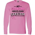 thumbnail image 3 of Inktastic My Grandma is a Survivor Breast Cancer Awareness Long Sleeve T-Shirt, 3 of 5