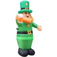 thumbnail image 2 of New Day Irish Inflatable Decoration Luminous St. Inflatable Holiday Patrick‘s LED Light White Christmas Lights Led for Tree (Multicolor  One Size), 2 of 6