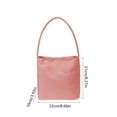 thumbnail image 3 of Chanana Shoulder Bag for Women Lightweight Nylon Hobo Bag Purse Candy Color Trendy Small Tote Handbags, Simple Design Suitable for Daily Commuting, Pink, 3 of 7