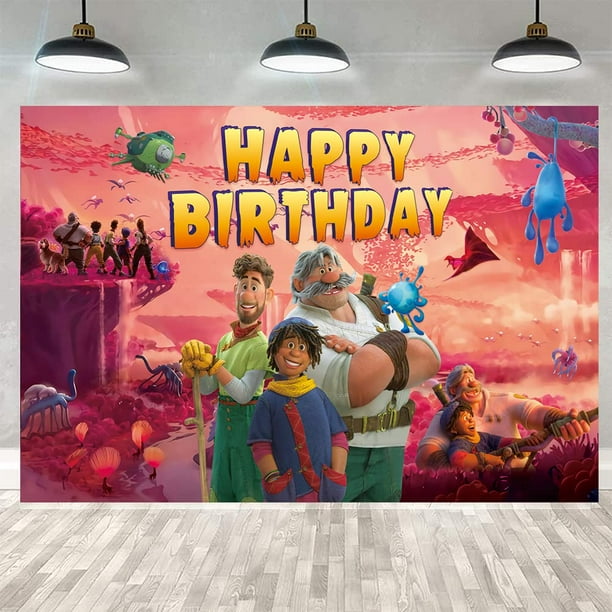 Anime Backdrop for Strange World, Birthday Party Supplies Decorations Background Banners for Kids Girls Boys Teens 5x3FT (Multicolor-2) - Anime Backdrop for Strange World, Birthday Party Supplies Decorations Background Banners for Kids Girls Boys Teens 5x3FT (Multicolor-2) -