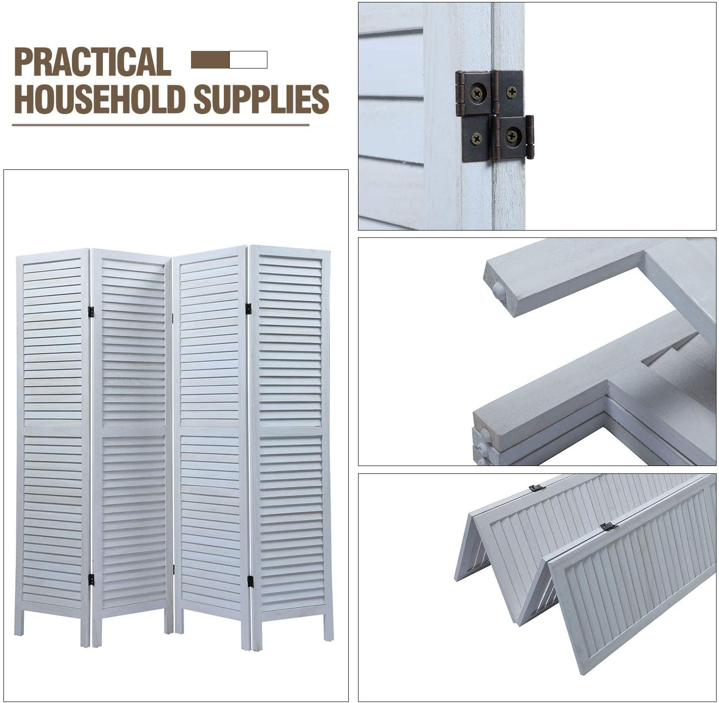 Buy 5.6 Ft Tall Room Divider, Folding Freestanding Privacy Screen