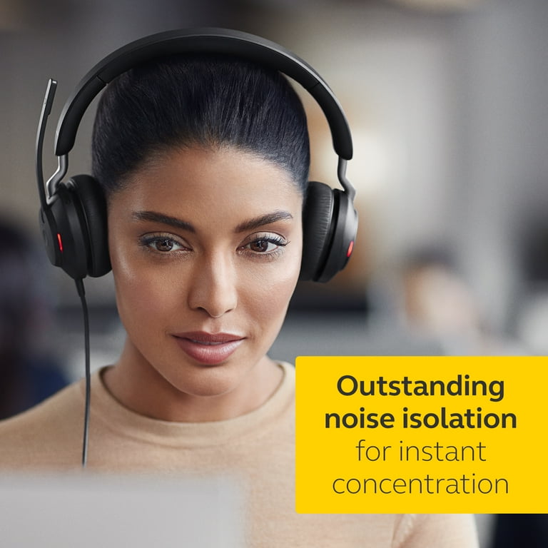 Jabra Evolve2 40 SE USB-A, MS Stereo Wired Headset: Electronics