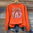 thumbnail image 2 of Frostluinai Crew Neck Sweatshirts for Women Happy Thanksgiving Pullover Long Sleeve Pumpkin Graphic Sweat Shirts Fall Gifts for Woman, 2 of 7