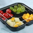 thumbnail image 2 of TEHAUX Plastic Salad Bowl Separate Compartments 10Pcs 8.1X8.1X1.8In, 2 of 6