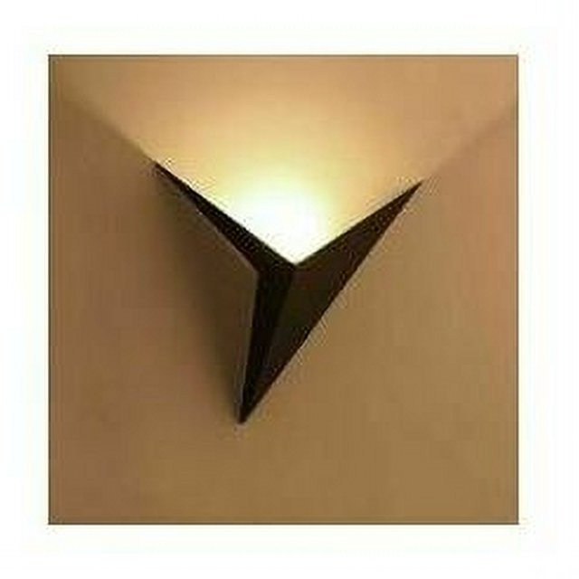 Lámpara de pared LED moderna NQ triangular para interiores Color negro 25 cm 3 W