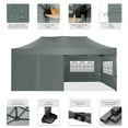 thumbnail image 6 of COBIZI 10x20 Pop Up Canopy with 6 Sidewalls, Heavy Duty UPF 50+ Waterproof All Season Commercial Tent for Outdoor Weddings & Parties, Roller Bag Included, Gray, 6 of 7