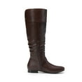 thumbnail image 2 of DREAM PAIRS Women's Platform Knee High Boots Fashion Flat Pull On Fall Weather Slouchy Wild Knee High Boots BROWN-PU US SIZE 8.5, 2 of 7