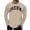 Khaki, variant on Bibifish Mens Crew Neck Graphic T-Shirts Long Sleeve Los Angeles Distressed Print T-Shirts Casual Retro Streetwear Tee Shirt