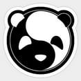 thumbnail image 1 of 2" Yin Yang Panda Cute Bear Animal Feng Shui Vinyl Sticker, 1 of 1