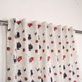 thumbnail image 2 of Sapphire-Web Window Curtains Light Filtering Multicolor Window Treatment(2 Panels, 58 Inch by 43 Inch), 2 of 5