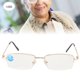 thumbnail image 5 of Gafas de lectura anti-rayos azules modernas para presbicia que alivian la fatiga visual (+250 marco dorado), 5 of 10