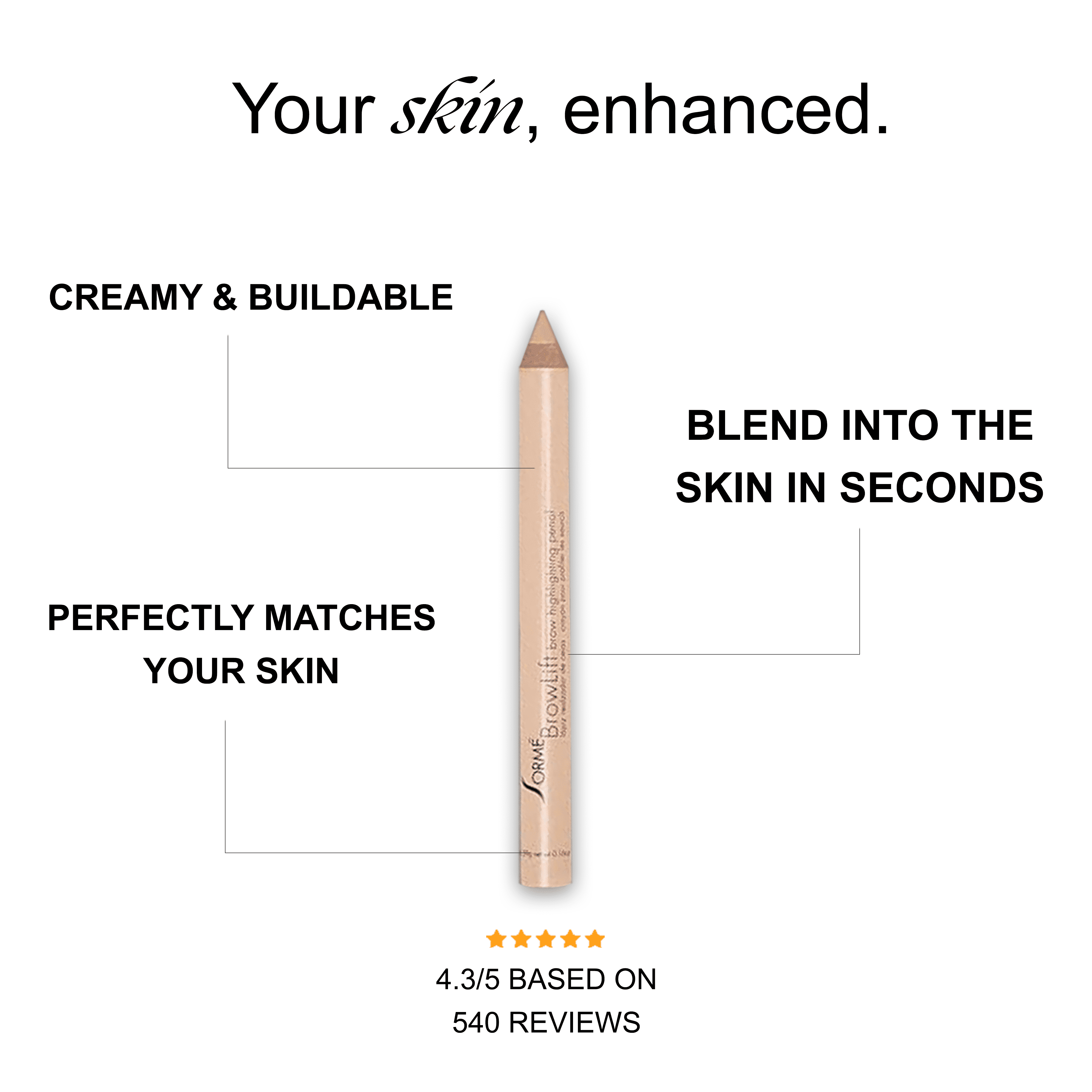 Sorme Cosmetics PRO Eye Brightener Pencil, Easy to Apply, Fine-Tipped Pencil for a Lifted Effect, Look Wide Awake & Youthful, Inner Eye Highlighter, Fake Awake Eye Highlight