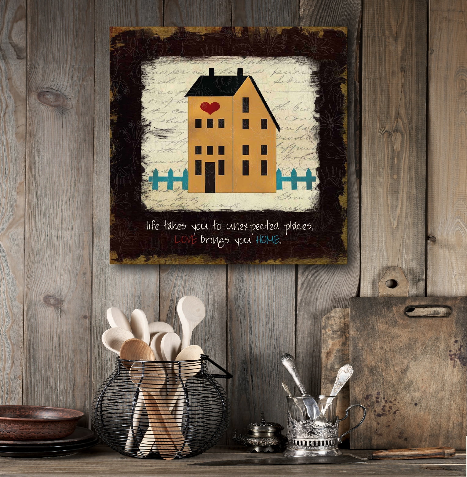 Country Home Gallery-Wrapped Canvas Wall Art, 16x16
