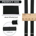 thumbnail image 2 of 1Card 10 Yards Polyester Ribbons for Garment Accessories Black 3/8 inch(11mm) DIY, 2 of 6