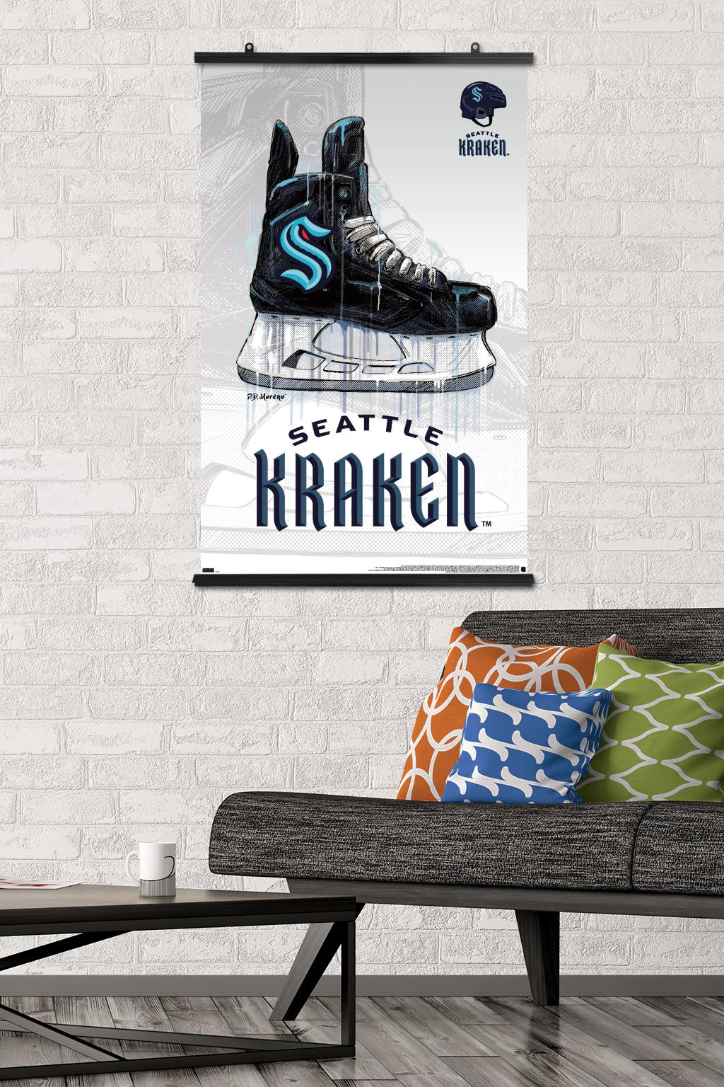 NHL Seattle Kraken - Drip Skate 20 Wall Poster, 22.375" x 34"
