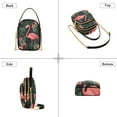 thumbnail image 3 of FORMRS Crossbody Bag for Women Quilted Travel Shoulder Cell Phone Purse with Chain Strap Handbag, Red Flamingo Pattern, 3 of 7