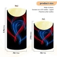 thumbnail image 4 of Iauyy Flameless Candles Battery Operated LED Pillar Candles with Remote and Timer, Red and Blue Stripes Set of 2 （S), 4 of 8