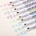 thumbnail image 1 of Décorations de Rentrée Scolaire Stylo Stylo de Rêve double Stylo Surligneur Couleurs 8 Ligne double Contour Ligne 5ml Papeterie Couleur, 1 of 9