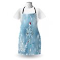 thumbnail image 3 of Christmas Apron, Branch of a Fir Tree and Blue Ball with Exposure Snowflake Motifs View Print, Unisex Kitchen Bib with Adjustable Neck for Cooking Gardening, Adult Size, Brown Green, by Ambesonne, 3 of 4