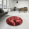 thumbnail image 3 of Ahgly Company Indoor Rectangle Patterned Cranberry Red Area Rugs, 6' x 9', 3 of 6