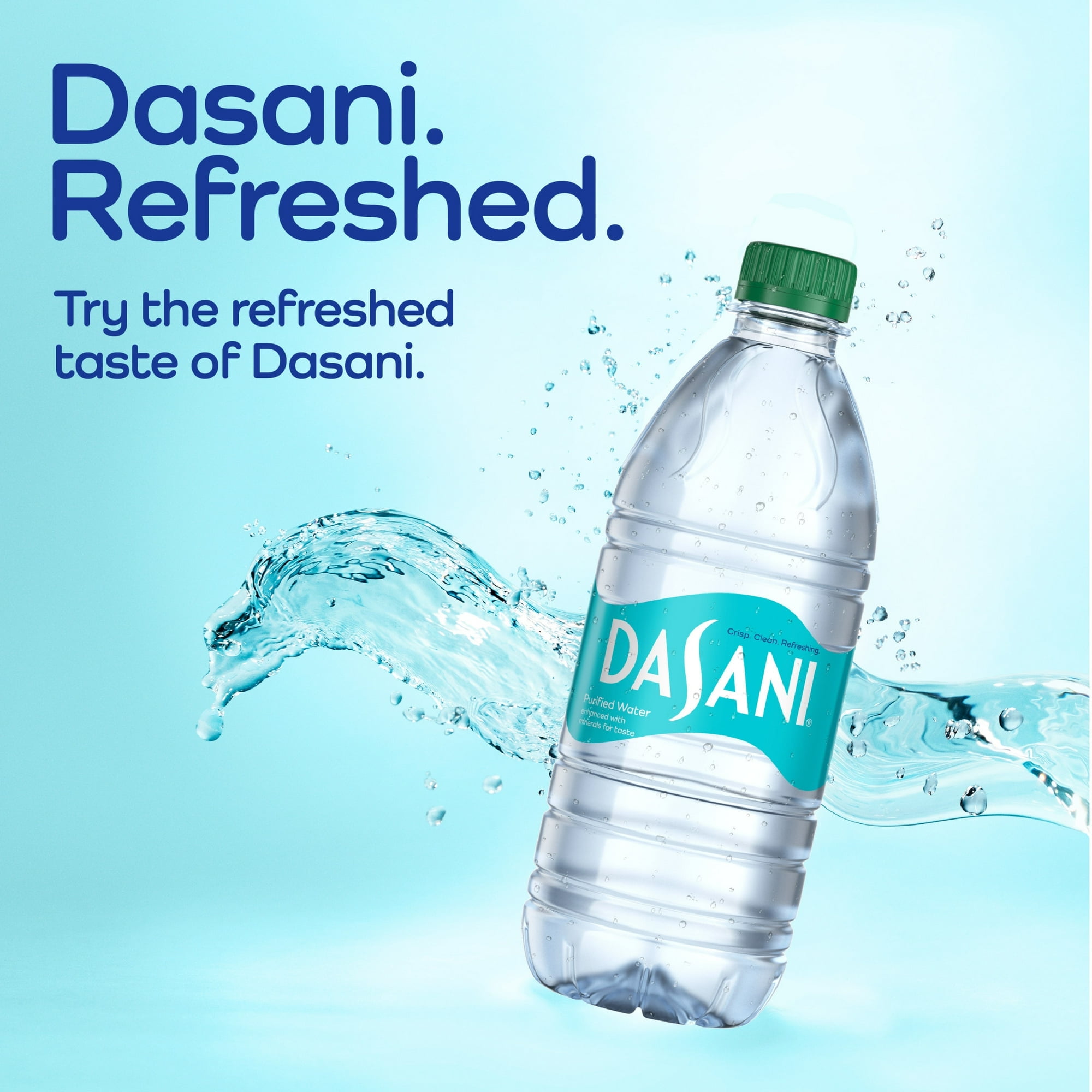 Dasani Purified Water Bottles, 16.9 fl oz, 32 Pack, (Pack of 2)