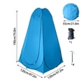 thumbnail image 3 of Tarmeek Pop Up Privacy Tent, Portable Shower Tent Instant Setup Waterproof Camping Shelter with Carry Bag, Wind Ropes & Stakes for Hiking Beach Fishing Travel Outdoor, 3 of 9
