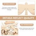 thumbnail image 5 of Ortofally 60 Pcs Wooden DIY Crafts Cutouts Dragonfly Shaped Wooden Chips Hanging Ornaments, 5 of 10