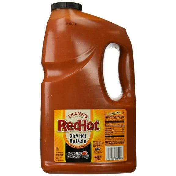 (Price/Case)Frank'S Redhot Extra Hot Buffalo Wing Sauce 1 Gallon - 4 Per Case