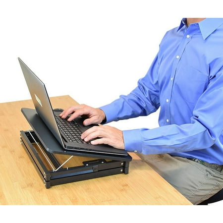 Cd4 Portable Laptop Standing Desk Converter Adjustable Laptop