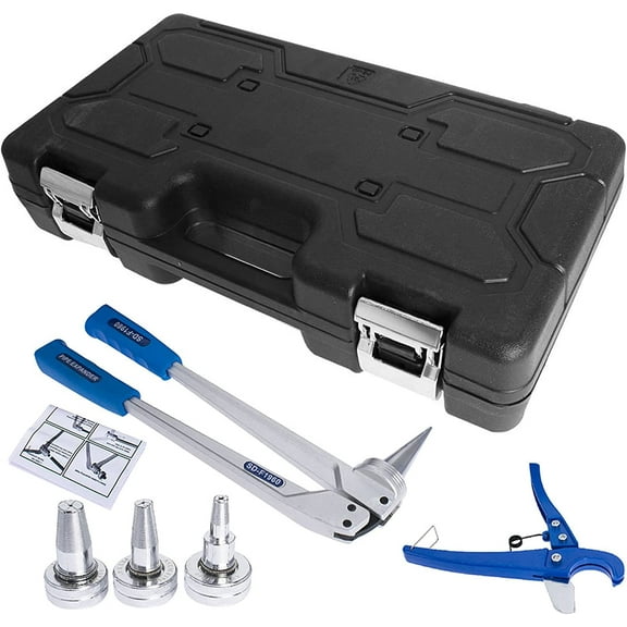 ALL-CARB Expander PEX Expansion Tool Manual Expansion Tool Replacement for Propex Expansion Suit Propex Wirsbo Uponor with 1/2 Inch 3/4 Inch 1 Inch Expansion Head and Pipe Cutting Pliers