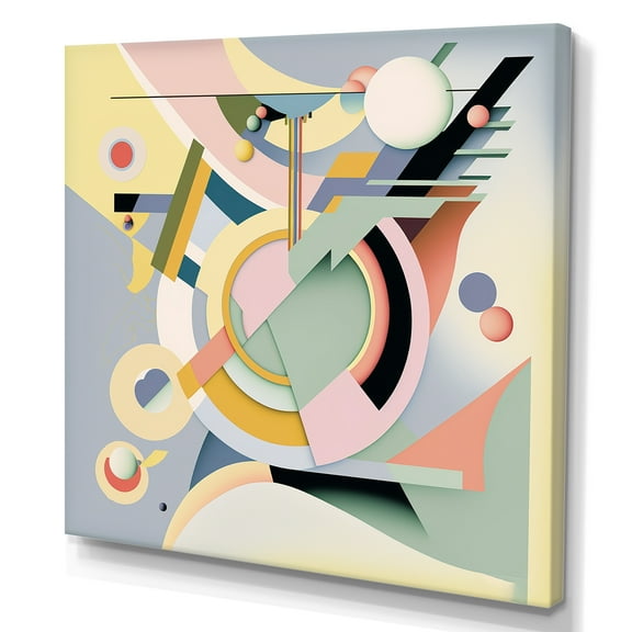 Designart Pastel Art Deco III Canvas Wall Art