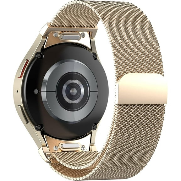 One Click No Gap Metal Band for Samsung Galaxy Watch 7 6 band 40mm 44mm Women Men,Galaxy Watch 6 Classic Band 47/43mm, Stainless Steel Magnetic strap for Galaxy Watch 5 4 band/5Pro/Watch 4 Classic