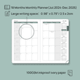 POPRUN Monthly Planner 20242025 18 Month Calendar Book for Purse