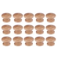 thumbnail image 4 of 30 Pcs Petite Taille Poignée Ronde en Bois à un Seul Trou Poignée de Tiroir de Meuble Poignée d'Armoire en Forme de Champignon avec Vis, 4 of 6