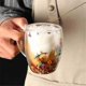thumbnail image 3 of 2PCS Fillings Dry Flowers Double Wall Glass Cup with Handle Heat Resistant Hot Cold Beverage Tea Coffee Insulated Mug, 3 of 5