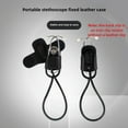 thumbnail image 3 of Étui de Stéthoscope en Cuir Véritable Premium - Pochette de Rangement Portable et Sécurisée avec Design Polyvalent de Suspension à la Taille et de Fixation de Poche, Construction en PU Durable, Noir avec Clip en Fer pour Voyage et Médical Quotidien, 3 of 6