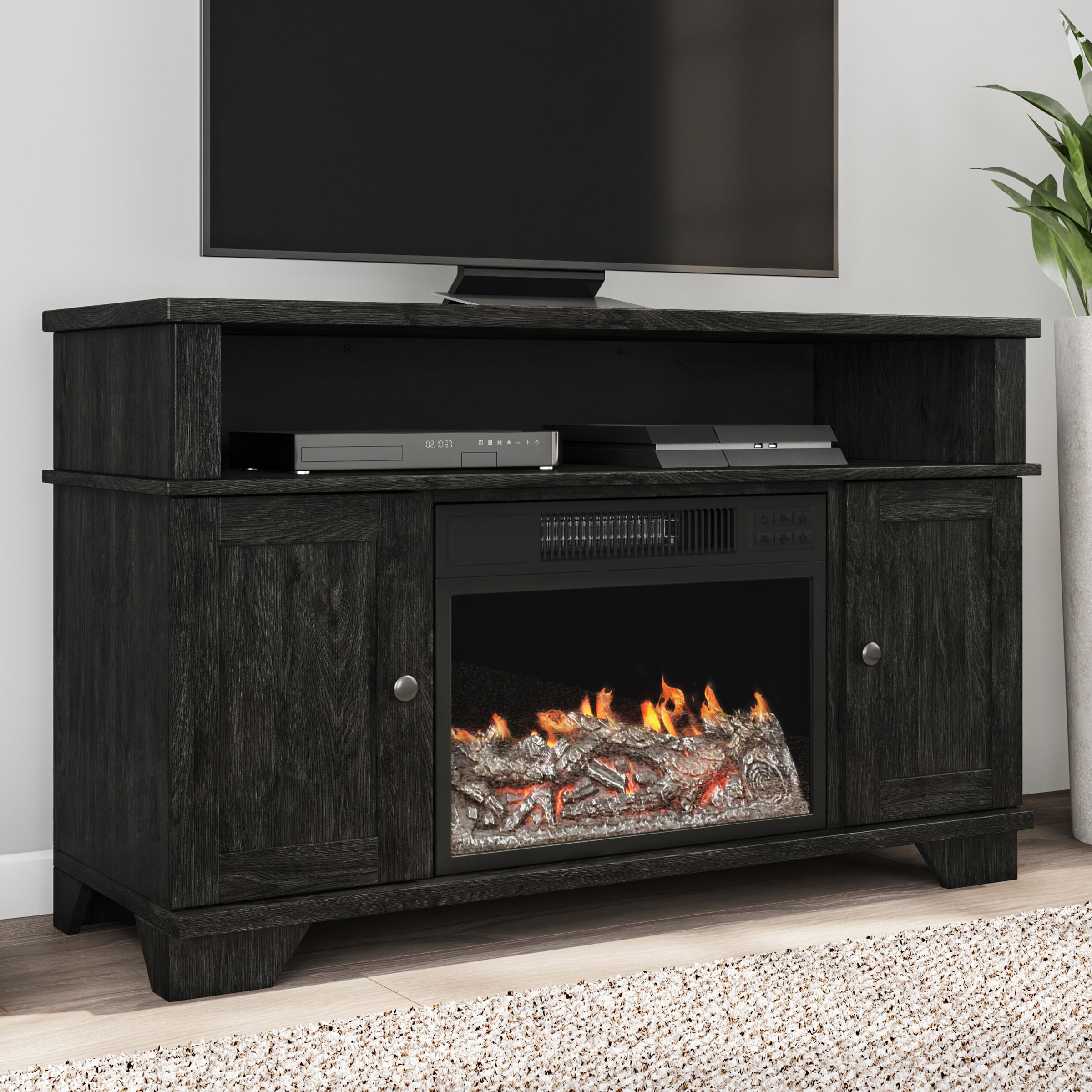 Electric Fireplace TV Stand- For TVs up to 47", Media ...