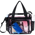 thumbnail image 2 of Bolso transparente del bolso de la playa del bolso del viaje con el bolso del lavado del pvc de la prenda impermeable del bolso del teléfono móvil de la cremallera Rojo Verde, 2 of 5