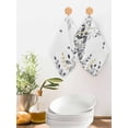 thumbnail image 2 of Grey Eucalyptus Kitchen Dish Towels for Drying Dishes Set of 2, Watercolor Spring Weeping Botanical Waffle Weave Microfiber Hand Tea Bathroom Towels Quick Dry & Absorbent Towel 12x12, 2 of 7