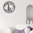 thumbnail image 3 of DOLITY Wall Decorations Mother with Kids Metal Hanging Silhouette Diameter 35cm, Simple Installation 2 Kids, 3 of 8