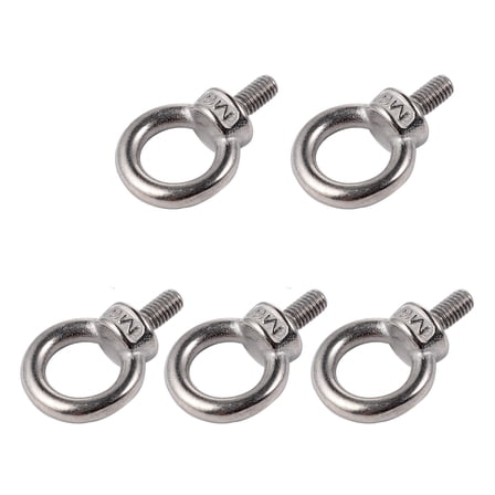 FRCOLOR  5 Pcs Eye Bolt Screw Snap Hook Nut Corrosion Resistant
