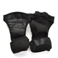 thumbnail image 1 of Guantes de fitness para hombres y mujeres, para ejercicios de levantamiento de pesas con mancuernas, antideslizantes, resistentes al desgaste, guantes de muñeca alargados de medio dedo, 1 of 5