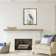 thumbnail image 3 of Stupell Industries Shore Bird Looking Left Animals & Insects Painting Gold Floater Framed Canvas Art Print Wall Art, 25 x 31, 3 of 10