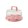 thumbnail image 1 of Portable Plastic Round Cupcake Container Dessert Cake Storage dessert storage box Portable Box Dessert Holder Half Transparent Cake Box, 1 of 4