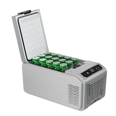 LHRIVER 16QT(15L) Portable Car Refrigerator -68°F~68°F, 12V/24V DC   100-240V AC Smart Freezer/Cooler Car Fridge w/LCD Panel & Battery Protect for RV