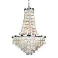 thumbnail image 1 of Glow Lighting 636CD19SP Bayside 636 9 Light Capiz Shell Chandelier, 1 of 1