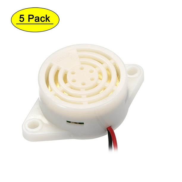 5Pcs Zumbador Electrónico Activo de 3-24V Piezo Alarma Sonora Continua de 90dB